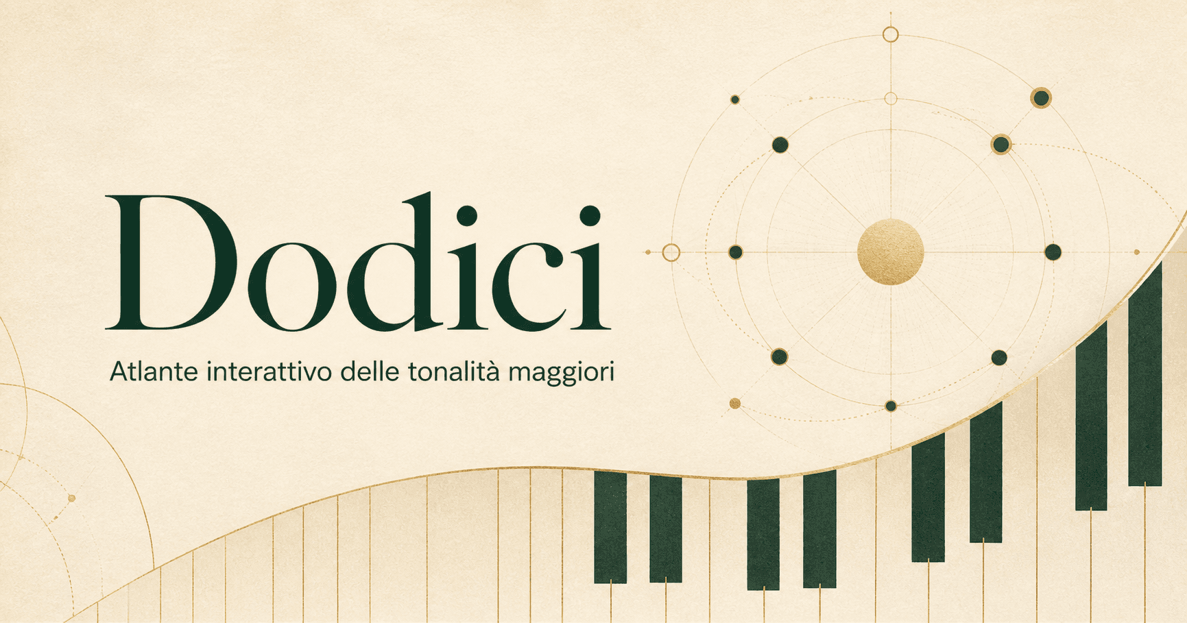 Dodici — Atlante interattivo delle tonalità maggiori